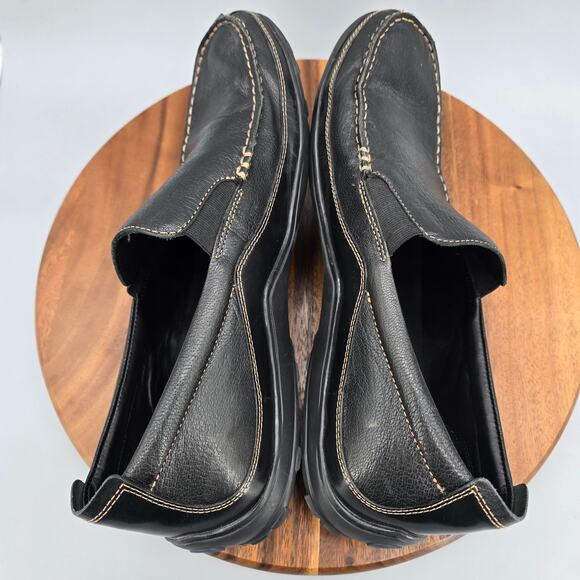 Cole Haan Shoes Mens 14 M Black Leather Tucker Venetian Moc Toe Casual Loafers - Picture 5 of 9